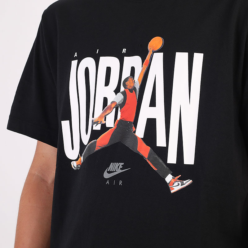 мужская черная футболка Jordan Short-Sleeve Crew CJ6304-010 - цена, описание, фото 2